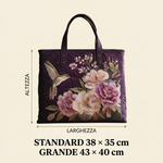 Borsa Artigianale colibrì e orchidee – Elegante e Pratica