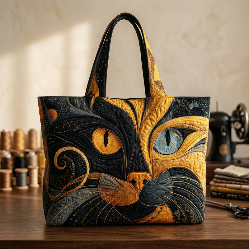 Borsa Trapuntata gatto misterioso – Capiente e Leggera