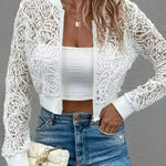 Colette | Giacca Donna Corta in Pizzo con Zip