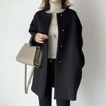 Cappotto lungo oversize elegante da donna