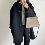 Cappotto lungo oversize elegante da donna