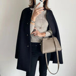 Cappotto lungo oversize elegante da donna