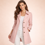 Cappotto elegante da donna sagomato con bottoni raffinati e taglio strutturato