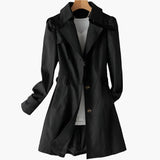 Cappotto elegante da donna sagomato con bottoni raffinati e taglio strutturato