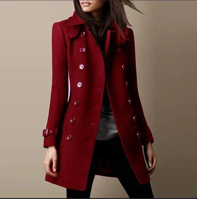 Cappotto elegante da donna doppiopetto