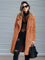 Cappotto teddy lungo da donna