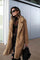 Cappotto teddy lungo da donna