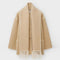 Cardigan lungo da donna con sciarpa integrata