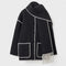 Cardigan lungo da donna con sciarpa integrata