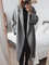 Cappotto oversize elegante da donna doppiopetto