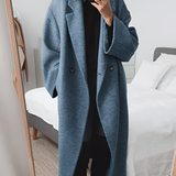 Cappotto oversize elegante da donna doppiopetto