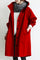 Cappotto lungo da donna con cappuccio e bottoni classici