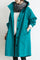 Cappotto lungo da donna con cappuccio e bottoni classici
