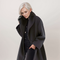 Cappotto lungo elegante da donna con collo oversize