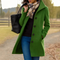 Cappotto lungo elegante da donna con collo sartoriale