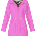 Cappotto da donna con cappuccio e vita regolabile