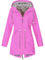 Cappotto da donna con cappuccio e vita regolabile