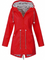 Cappotto da donna con cappuccio e vita regolabile