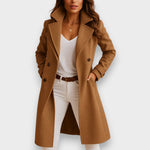 Cappotto da donna con collo a revers e chiusura con bottoni