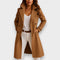 Cappotto da donna con collo a revers e chiusura con bottoni