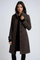 Cappotto lungo elegante da donna dal taglio aderente con bottoni