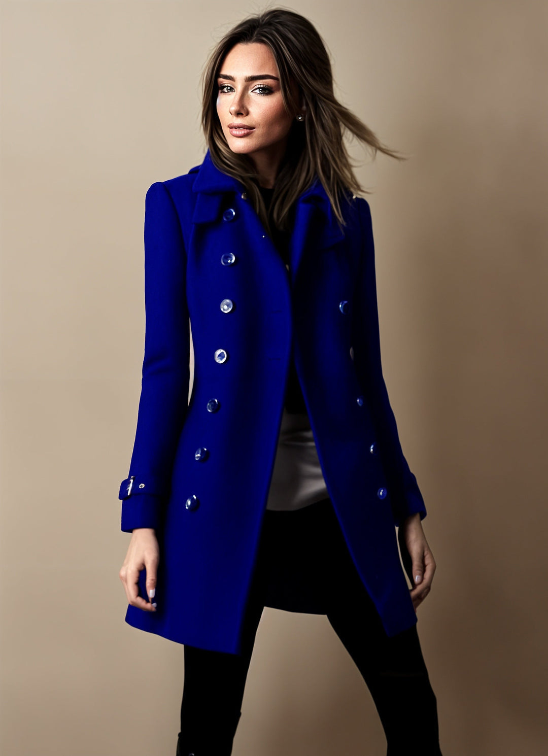 Cappotto elegante da donna doppiopetto