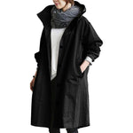 Cappotto lungo da donna dal taglio rilassato con collo alto