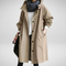 Cappotto lungo da donna dal taglio rilassato con collo alto