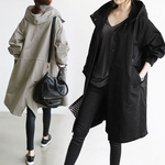 Cappotto lungo da donna dal taglio rilassato con collo alto