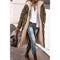 Cappotto lungo trapuntato da donna con cappuccio