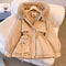 Cappotto invernale da donna con collo in pelliccia