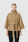 Cappotto a mantella elegante da donna con cintura