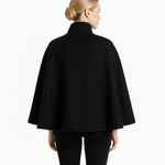Cappotto a mantella elegante da donna con cintura