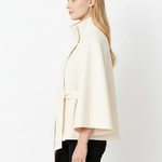 Cappotto a mantella elegante da donna con cintura