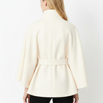 Cappotto a mantella elegante da donna con cintura