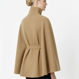 Cappotto a mantella elegante da donna con cintura