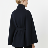 Cappotto a mantella elegante da donna con cintura