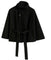 Cappotto a mantella elegante da donna con cintura