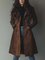 Trench da donna con bottoni e collo a revers