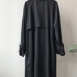 Cappotto trench lungo elegante da donna doppiopetto