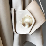 Cappotto trench lungo elegante da donna doppiopetto