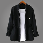 Cappotto casual da donna con tasche funzionali