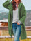 Cappotto lungo da donna con cappuccio e bottoni