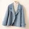 Cappotto da donna doppiopetto in misto lana