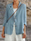 Blazer in lino da donna – Blu