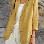 Blazer da donna in lino leggero estivo – Eleganza naturale e traspirante