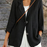 Blazer da donna in lino leggero estivo – Eleganza naturale e traspirante