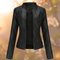 Giacca rossa aderente in similpelle – Eleganza audace