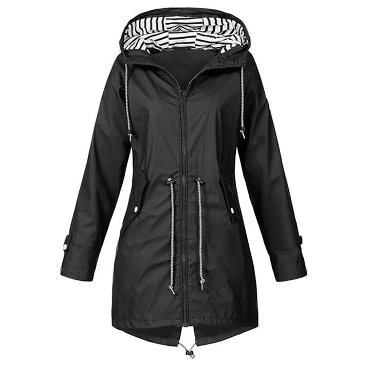 Lilaan – Impermeabile lungo da donna idrorepellente ed elegante