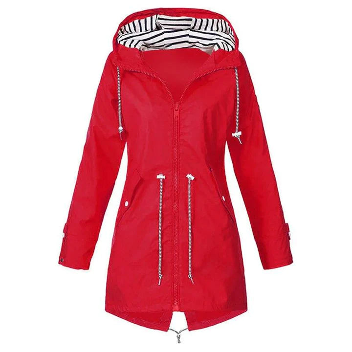 Lilaan – Impermeabile lungo da donna idrorepellente ed elegante